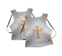 Didiseaon 2pcs Vintage Roman Armour Costume Realistic Cross Chest Plate Soldier Dress Up for Boys Role Play Party Ancient Rome Style