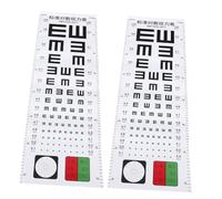 Didiseaon 2pcs Visual Eye Test Charts for Children and Adults Standard Hanging Eyesight Testing Wall Chart Multi-function Design for Home and Kindergarten Use