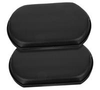 Didiseaon 2Pcs Wheelchair Elevated Leg Rest Calf Pad Ergonomic Lightweight Support Pads for Wheelchair Leg Comfort and Fatigue Relief Black Leather Replacement Parts