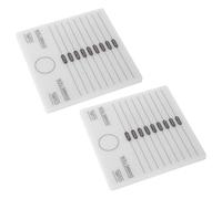 Didiseaon 2pcs White Acrylic Eyelash Tray Pallets for False Eyelash Extensions, Convenient and Efficient Lash Extension Tool without Deformation, Suitable for Beauty Salons and Personal Use