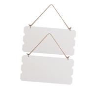 Didiseaon 2pcs White Wooden Blank Plaques DIY Hanging Door Signs for Shop Store Home Decor Unfinished Plaque Plates for Custom Messages and Decorative Use