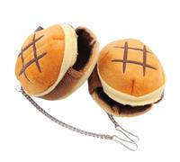 Didiseaon 2pcs Winter Warm Cotton Pet Nest Half Covered Bread Shape Bed for Hamsters Small Soft Cozy House for Sleeping and Resting Random Color