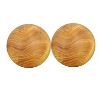 Didiseaon 2pcs Wood Hand Massage Balls Portable Handheld Rolling Massage Therapy Balls for Elderly Stress Relief and Muscle Relaxation