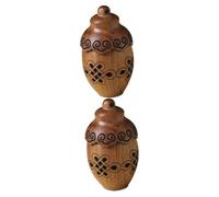 Didiseaon 2pcs Wooden Aromatherapy Bottles Openable Aroma Pendant Mini Perfumes Essential Oil Diffuser for Car Essential Oils Diffuser Essential Oil Diffusers for Home Incense Sandalwood