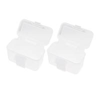 Didiseaon 2pcs Worm Breeding Box Earthworm Storage Case Portable Lightweight White Plastic Breeding Container for Earthworms and Blood Worms