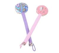 Didiseaon 2pcs Wormwood Massage Hammer Portable Design Wooden and Cotton Cloth Handheld Back and Foot Massager Warm Sensation for Home and Outdoor Use