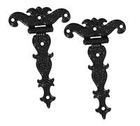 Didiseaon 2pcs Zinc Alloy Antique Furniture Door Hinges Heavy Duty Cabinet Hinge Replacement for Home for Wooden Box Shed Door Wardrobe Window Use