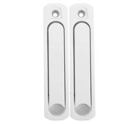 Didiseaon 2pcs Zinc Alloy Hidden Window Handle for Sliding Doors and Screens with Smooth Operation and Wear Resistance, Modern Clean Aesthetic, Suitable for Bedrooms and Kitchens, Fits Slot