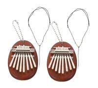 Didiseaon 2sets Mini Thumb Piano Kalimba Cute Portable Musical Instrument for Beginners Music Lover