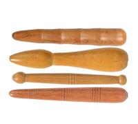 Didiseaon 2sets Wooden Acupoint Massagers Portable Foot Massage Sticks for Relaxation Natural Material for Comfort for Trigger Point Therapy Sole Massaging Tool 4pcs*2
