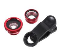 Didiseaon 3 in 1 Clip on Phone Macro Set with Fish Eye and Wide Angle Lenses for Smartphone Photography Universal Mobile Camera Kit and Black Clip 2 Sets