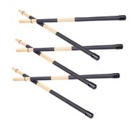 Didiseaon 3 Pairs Bamboo Percussion Drumsticks Lightweight Rod Mallets for Jazz Folk Acoustic Shows Crisp Sound with Stable Quality for Musicians and Percussion Learners