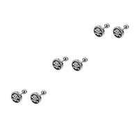 Didiseaon 3 Pairs Earrings Dragon Skull Stainless Ear Studs Ear Studs Male Ear Punk Gothic Pirate Skull& Crossbones Men Man Street Locomotive Stainless Steel