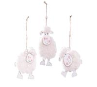 Didiseaon 3 Pcs Easter Felt Lamb Hanging Decorations Soft Lamb Ornaments for Festival Tree and Home Décor for Spring Holiday Accent