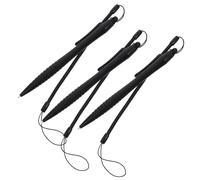 Didiseaon 3 Pieces High Sensitivity Stylus Pen Anti-lost Elastic Tether Lanyard for Resistive Touch Screens, Tablet Drawing, and Mobile Devices for Students and Artists in Black