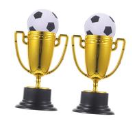 Didiseaon 3 Sets Plastic Trophy Props for Sports Ball Match Party Competition Award Trophy Decor with Creative Figurines Material for Recess Games and Talent Shows