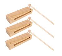 Didiseaon 3 Sets Wooden Percussion Instrument for Music Interest Development Sturdy Wood for Schools and Homes Beginner Friendly Musical Growth