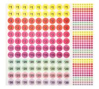 Didiseaon 30 Sheets Price Tag Pricing Labels Stickers for Small Business Shops and Retail Stores, Paper Material with Assorted Colours to Attract Customers Attention and Distinguish