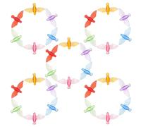Didiseaon 30pcs Acrylic Dove Shaped Charms for Crafts Wind Chime DIY Projects with Equipped Holes Easy to Hang Fostering Creativity Suitable for Decor and Weddings