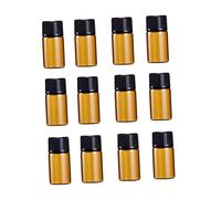 Didiseaon 30pcs Amber Essential Oil Bottles Black Fine Line Caps for Travel Business Samples