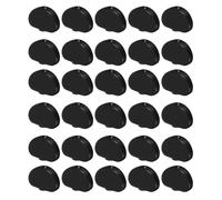 Didiseaon 30pcs Black Guitar Tuning Peg Buttons Replacement for Acoustic and Electric Bass Guitars, Semi-closed Plastic Machine Heads for Precise Tuning in Musical Instrument Accessories