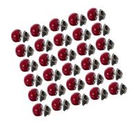 Didiseaon 30pcs Clothes Decorative Brooch Shirt Invisible Button Resin Modesty Pin Red 12mm for Shirts, Prevent Exposing the Body, Daily Life and Family Gatherings
