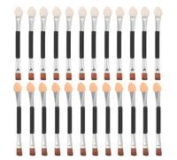 Didiseaon 30pcs Double-ended Eyeshadow Brush Angled Eyebrow Design for Blending Eyeshadow and Shaping Brows Includes Cosmetics Applicators for Portable Beauty Use
