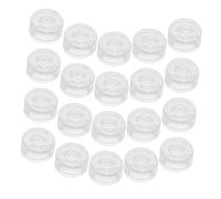 Didiseaon 30pcs Footswitch Covers Guitar Effect Foot Nail Cap Guitar Footswitch Top Cover Effect Cap Potentiometer Knob Pedal Button Pedal Toppers Transparent