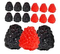 Didiseaon 30pcs Lifelike Artificial Raspberry Decoration Realistic Fake Raspberry Ornaments for Home Kitchen Photography Props Party and Store Display Vivid Simulation Fruit Figurines in