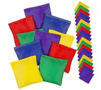Didiseaon 30Pcs Mini Colorful Bean Bags for Toss Game Corn Hole Bags Small Portable Outdoor Sports for Hand Eye Coordination and Family Activities