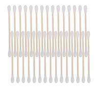 Didiseaon 30pcs Multi Functional Cotton Swabs for Makeup and Facial Cleansing Cotton Swabs Wood Sticks for Eyebrow Detailing and Cleaning