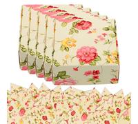 Didiseaon 30pcs Paper Square Jewelry Containers Boxes with Colorful Sponge and Lamp String, Sturdy Handmade Soap Box with Creative Elegant Pattern, for Valentine's Day and Family Gathering