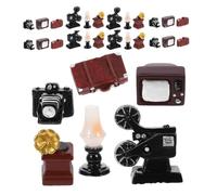 Didiseaon 30pcs Retro Phonograph and Resin Craft Decor for Tiny Home Accessories and Collectibles Effortless Display for Living Spaces
