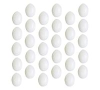 Didiseaon 30Pcs Simulated Pigeon Eggs Solid Fake Bird Eggs for Nest Hatching and Home Decor Realistic Design Durable Craftsmanship for Bird Breeding and Easter Decorations