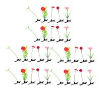 Didiseaon 30pcs Simulation Plant Hairpins with Green Gradient Leaves Red Berries Sunflower Fruit Designs Creative Hair Clips for Women Suitable for Parties and Daily Styling