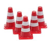 Didiseaon 30Pcs Traffic Sign Educational Simulation Road Cones for Fun Traffic Awareness to Enhance Reading Skills and Safety Awareness