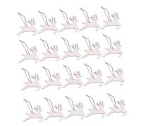 Didiseaon 30Pcs Wooden Christmas Pendants Blank Tags for DIY Painting Hanging Ornaments Rope Christmas Elements Tree and Wall Decorations
