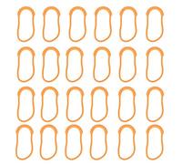 Didiseaon 30pcs Zipper Pullers Zipper Pulls Extender U Shape Orange PVC Plastic Nylon Replacement Repairing Use for Suitcases Garment