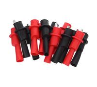 Didiseaon 32pcs Multimeter Alligator Clips Insulated Crocodile Clamps Red Black for Electrical Testing with Secure Grip and Clear Polarity Identification for Circuit Work