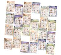 Didiseaon 33pcs Camping Bingo Game Set for Family Gatherings Outdoor Adventures Boys and Girls Adults Party Camping Games