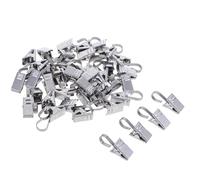 Didiseaon 36pcs Heavy Duty Clips Rug Hanging Clips Stainless Steel Silver Sturdy Versatile Use Easy Installation Elegant Simple Design for Curtains and Carpets Display