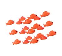 Didiseaon 36Pcs Mini Resin Fish Figurines Decorative Red Fish Models Lightweight Fine Workmanship Garden Ornaments for Outdoor and Indoor Decoration