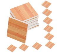 Didiseaon 36pcs Miniature Wood Floor Tiles for Dollhouse Mini House Flooring Easy to Install and Clean Realistic Wood Grain Texture for Dollhouse and Accessories