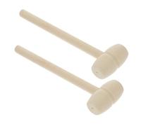 Didiseaon 36pcs Wooden Mallet Hammer Smooth Natural Wood Mini Hammers for Boys and Birthday Presents Hand Training Exercise and Muscle Development