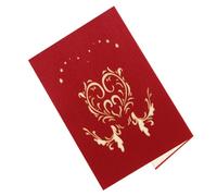 Didiseaon 3D Romantic Love Tree Valentine's Day Greeting Card with Heart Pattern, DIY Pop-Up Invitation Card for Lovers, Handmade Valentine’S Day Memo, 1pcs Set