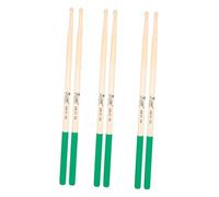 Didiseaon 3Pairs Slip Maple Drumsticks of Comfortable Grip Performance Sticks for Adults for Drumming Practice and Beginners Durable Wood Design for Enhanced Skill