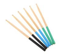 Didiseaon 3pairs Wooden Drum Percussion Sticks Beginner Musical Instrument Sticks for Practice for Electronic Drums and Beginner Drummers