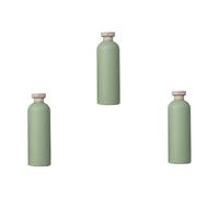 Didiseaon 3pcs 400ml Shower Gel Lotion Bottles Refillable Pe Plastic Round Shoulder Flip Cap Sub Containers for Travel Bathroom Storage