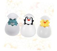 Didiseaon 3pcs Bath Water Spray Egg with Penguin Duck Dinosaur Creative Floating Sprinkling Bath Fun Safe Smooth Surface Material Random Colors Random Color