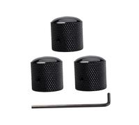 Didiseaon 3pcs Black Dome Guitar Control Knobs Volume Tone Control Knobs for Bass Guitar Parts Accessories